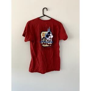 Walt Disney World Magic Kingdom 45th Anniversary Red T Shirt Size Medium